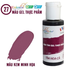 Màu thực phẩm gel tím hoa cà Unicorn Color 28g