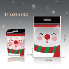 Túi zip người tuyết trắng 15*23 cm