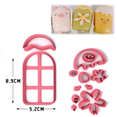 Set 3 khuôn bánh bao tạo hình que kem ngộ nghĩnh 3,5inch