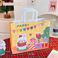 Túi giấy đựng quà họa tiết gấu Merry Chrismas 24*32cm (10c)