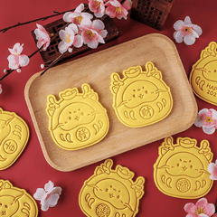 Set 9 khuôn cookie Rồng tròn