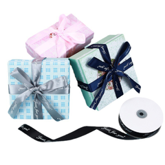 Ruy băng Just for you màu đen 2,5cm