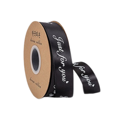 Ruy băng Just for you màu đen 2,5cm