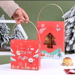 Bộ túi hộp đựng bánh 4 ngăn Merry Christmas