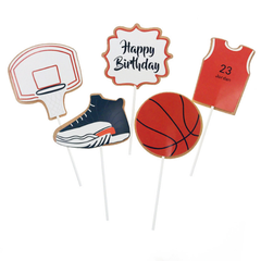 Set que cắm chủ đề bóng rổ
