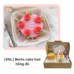 [SNL] Trang trí Bento cake hoa hồng đỏ