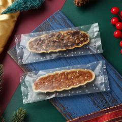 Túi đựng bánh thuyền chấm bi trắng (100c)