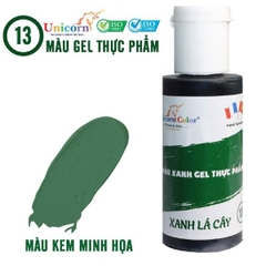 Màu thực phẩm gel xanh lá cây Unicorn Color 28g