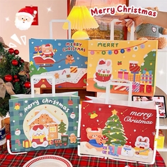 Túi giấy đựng quà họa tiết gấu Merry Chrismas 24*32cm (10c)