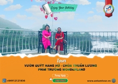 Tour Vườn Quýt Hang Hú - Chùa Thuần Lương - Phim Trường Wonderland