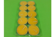 Vỉ giấy 10 viên Tealight vàng