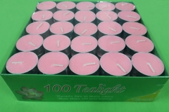 Hộp Tealight 100 viên hồng