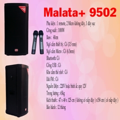 Loa Di Động Dùng Điện 2 BASS Malata M+9502