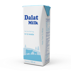 Sữa Dalatmilk Không Đường 180ml (tiệt trùng)
