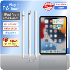 Bút cảm ứng P6 Pro - Chống tì tay và Cảm ứng nghiêng - cho iPad 2018, 2019. 2020, 2021