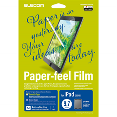 Miếng dán màn hình iPad 9.7inches Elecom Paper-Feel TB-A18RFLAPLL-W. Loại ít nhám chuyên cho Ghi Chú - Vẽ cơ bản