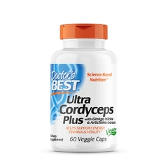 Đông Trùng Hạ Thảo Doctor’s Best Ultra Cordyceps, 60 Veggie Caps