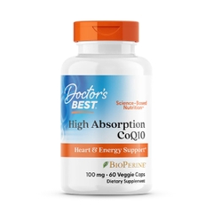 Doctor's Best High Absorption CoQ10 with BioPerine 100 mg