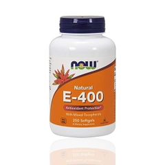 Now Natural Vitamin E-400 With Mixed Tocopherols, 250 Softgels