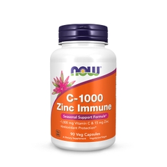 Now Vitamin C-1000 Zinc Immune, 90 Veg Capsules