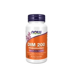 NOW D.I.M 200 | Diindolylmethane with Calcium D-Glucarate, 90 Veg Capsules