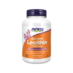 Now Lecithin 1200mg Non GMO, 100 Softgels