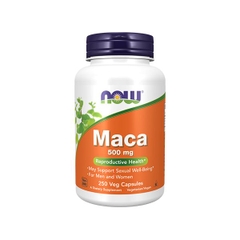 Hỗ trợ sinh lý nam nữ Now Maca 500mg Reproductive Health