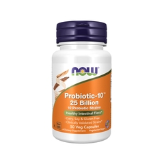 Now Food Probiotic-10 25 Billion - 50 Veg Capsules