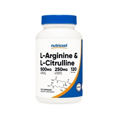 Nutricost L-Arginine & L-Citrulline, 120 Capsules