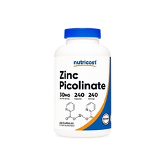 Nutricost Zinc Picolinate Capsules - 30mg