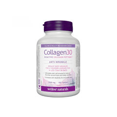Webber Naturals Collagen30 Anti-Wrinkle Bioactive Collagen Peptides 2500mg, 180 Tablets