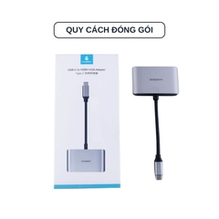 Hagibis 2 IN 1 USB-C Sang VGA + HDMI 604306