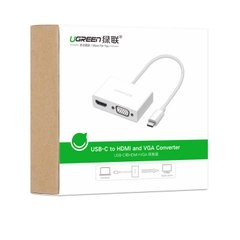 Ugreen 2-trong-1: USB-C to HDMI & VGA - Model 30843