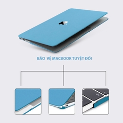 Combo Ốp Macbook Kèm Phủ Phím Màu Xanh Pastel