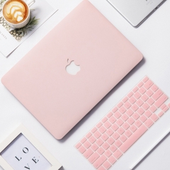 Combo Ốp Macbook Kèm Phủ Phím Màu Hồng Pastel