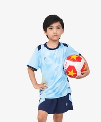 Áo bóng đá KAIWIN FASTER KIDS- Màu Xanh biển mint