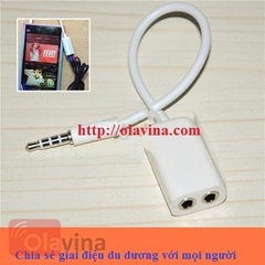 Cáp chia 2 cổng tai nghe 3.5 mm