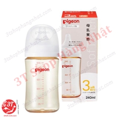 Bình sữa nhựa Pigeon cổ rộng 160ml hộp giấy