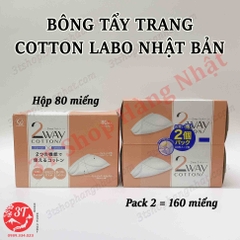 Bông tẩy trang Cotton Labo Nhật Bản Bông tẩy trang Cotton Labo Nhật Bản