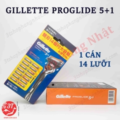 [1+14] Dao cạo râu Gillette ProGlide 5+1 Nhật Bản