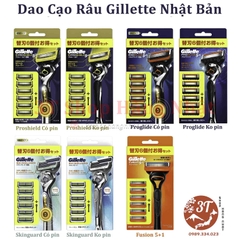 [Hộp 1+6] Dao Cạo Râu Gillette Fusion 5+1 – Nhật Bản