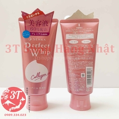 Sữa rửa mặt Senka Perfect Whip Collagen in (màu hồng)