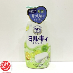 Sữa tắm Bò Milky Body Soap màu xanh lá