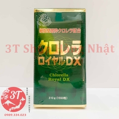 [Hộp 1550 viên] Tảo xanh - Tảo Lục Hoàng Gia Chlorella Royal DX - Nhật Bản