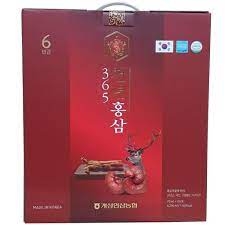 Nước Hồng Sâm Nhung Hươu Linh Chi 365 Korean Red Ginseng & Cordyceps (60 Gói/ Hộp)