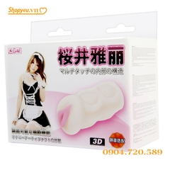 Âm đạo giả cầm tay silicone Sakurai Yali siêu mềm mại