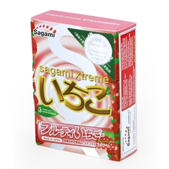 Bao cao su Sagami Strawberry hương dâu quyến rũ