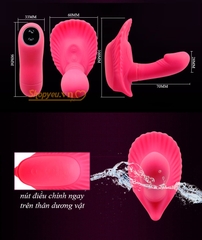 Dương vật giả đa năng silicone mini điều khiển từ xa Fancy Clamshell