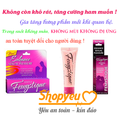 Gel bôi trơn tăng khoái cảm cho nữ Femystigue