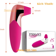 Máy rung massage Pro-X5 kích thích ngực và âm đạo